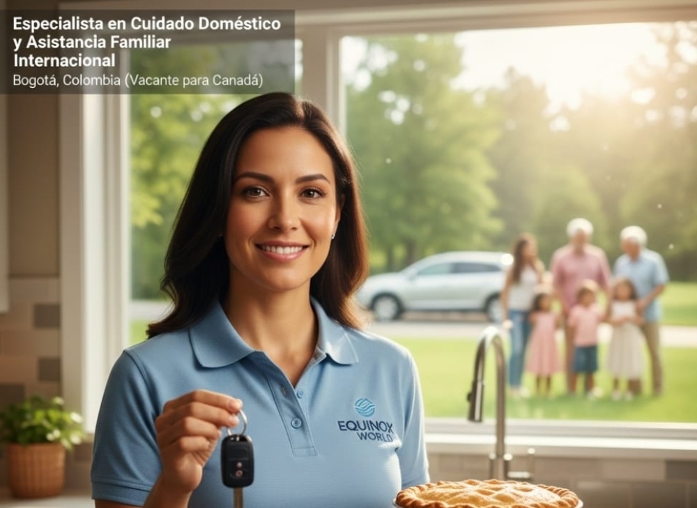 Especialista en Cuidado Doméstico y Asistencia Familiar Internacional ​Bogotá, Colombia (Vacante para Canadá)